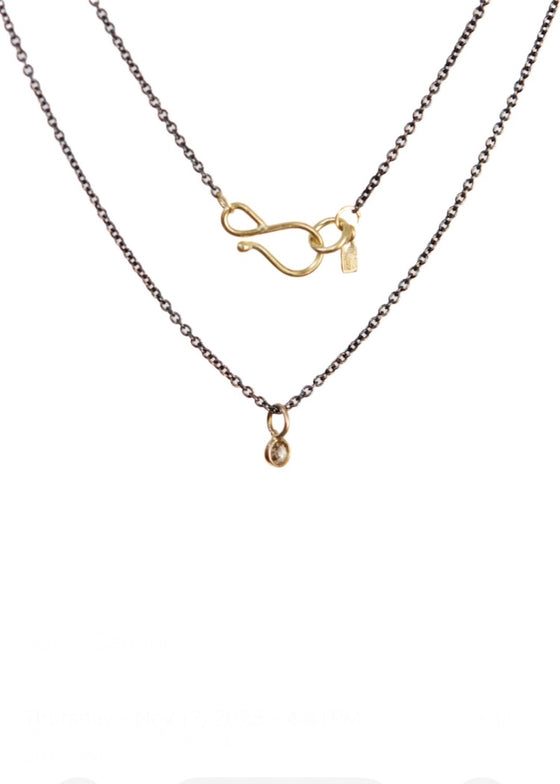 Monica Riley | 18k Rose Cut Diamond Charm Necklace