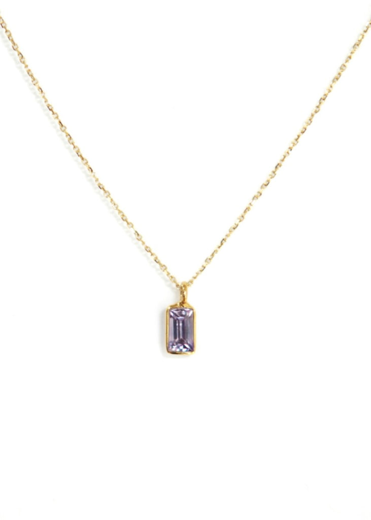 Monica Riley | Baguette Sapphire Necklace