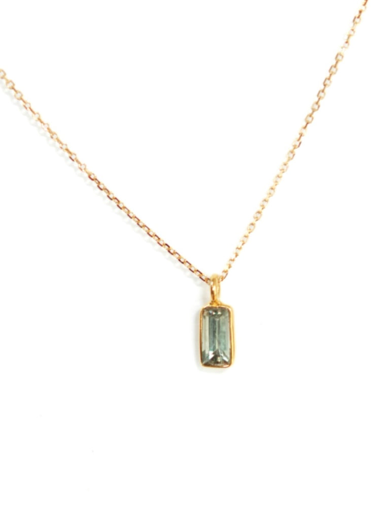 Monica Riley | Baguette Sapphire Necklace
