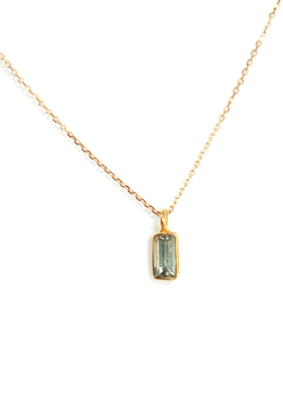 Monica Riley | Baguette Sapphire Necklace