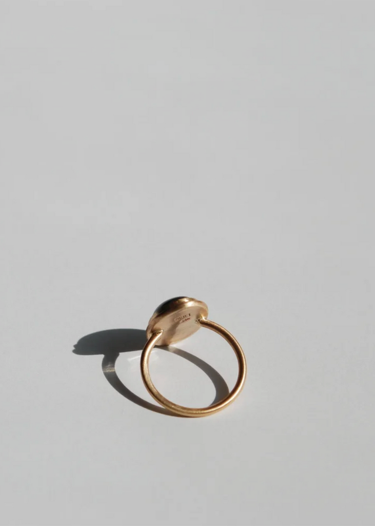 Monica Riley | Black Moonstone Cabochon Ring