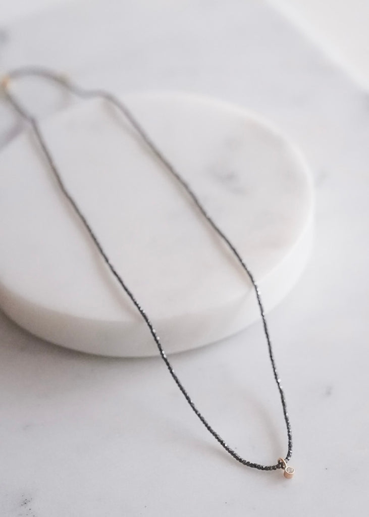 Monica Riley | Diamond + Hill Tribe Bead Necklace