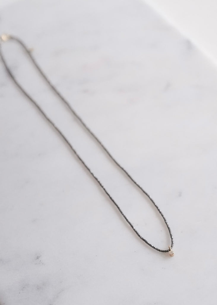 Monica Riley | Diamond + Hill Tribe Bead Necklace