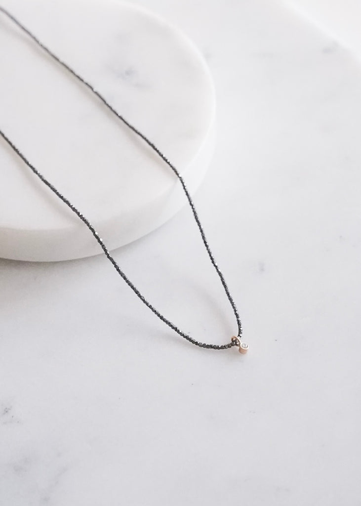Monica Riley | Diamond + Hill Tribe Bead Necklace