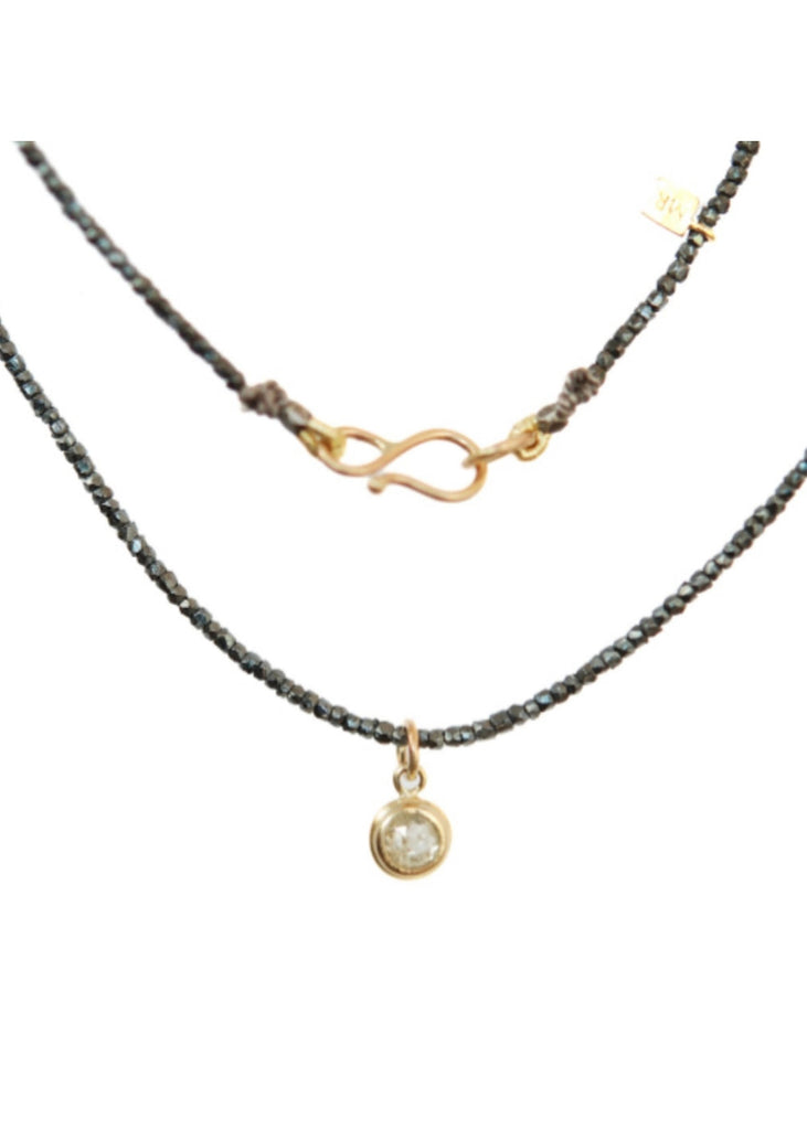 Monica Riley | Icy Rose Cut Diamond Charm Necklace