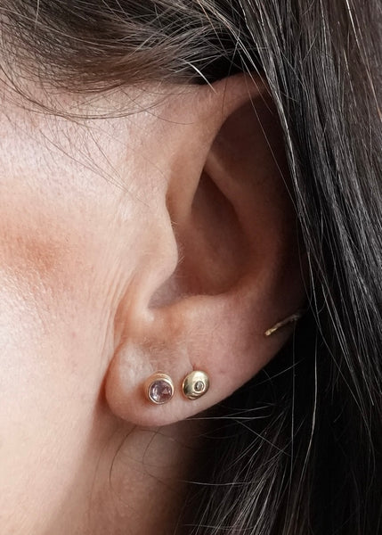 Monica Riley | Lavender Sapphire Studs - The Phoenix