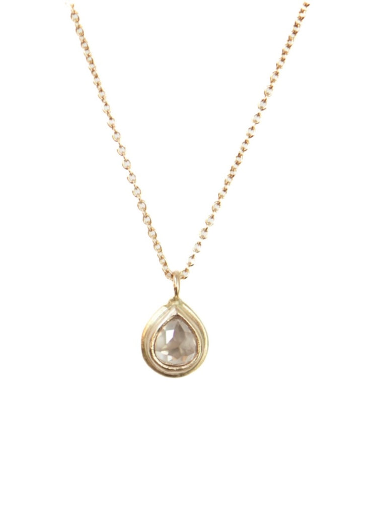 Monica Riley | Misty Diamond Bezel Pendant Necklace