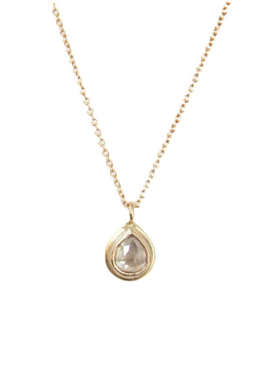 Monica Riley | Misty Diamond Bezel Pendant Necklace