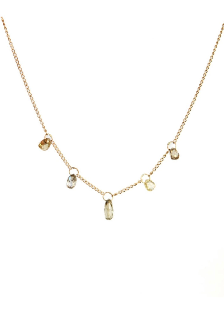 Monica Riley | Natural Diamond Briolette Necklace