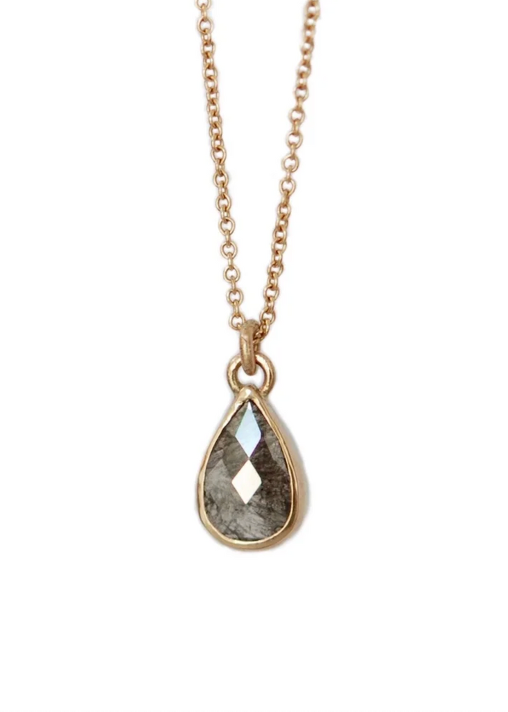Monica Riley | Rose Cut Dark Diamond Necklace