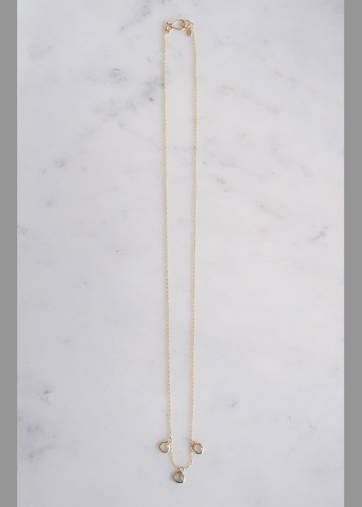 Monica Riley | Rose Cut Sapphire + 14kg Necklace