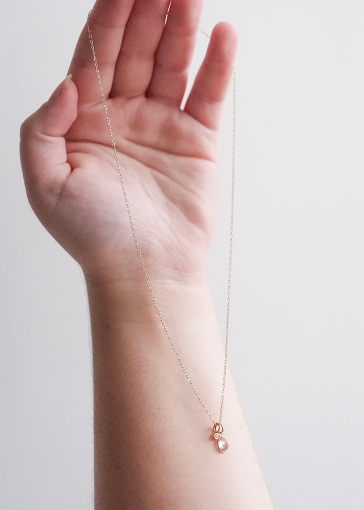 Monica Riley | Rosecut Sapphire + Diamond Charms Cluster Necklace