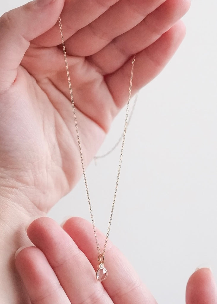 Monica Riley | Rosecut Sapphire + Diamond Charms Cluster Necklace