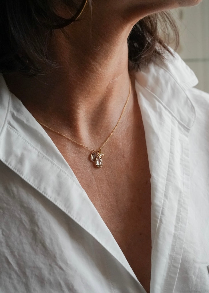 Monica Riley | Sapphire + Diamond Necklace