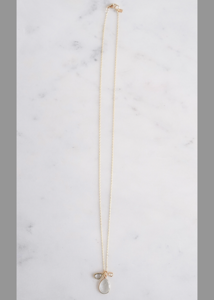 Monica Riley | Sapphire, Tourmaline + Diamond Charms Cluster Necklace