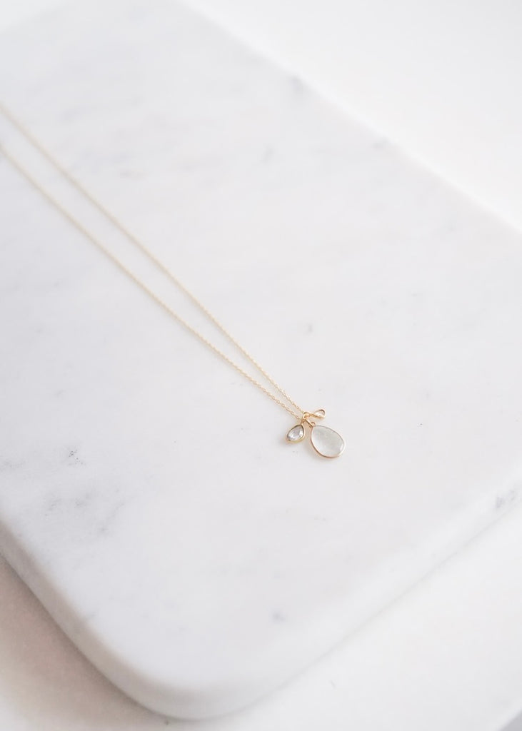 Monica Riley | Sapphire, Tourmaline + Diamond Charms Cluster Necklace