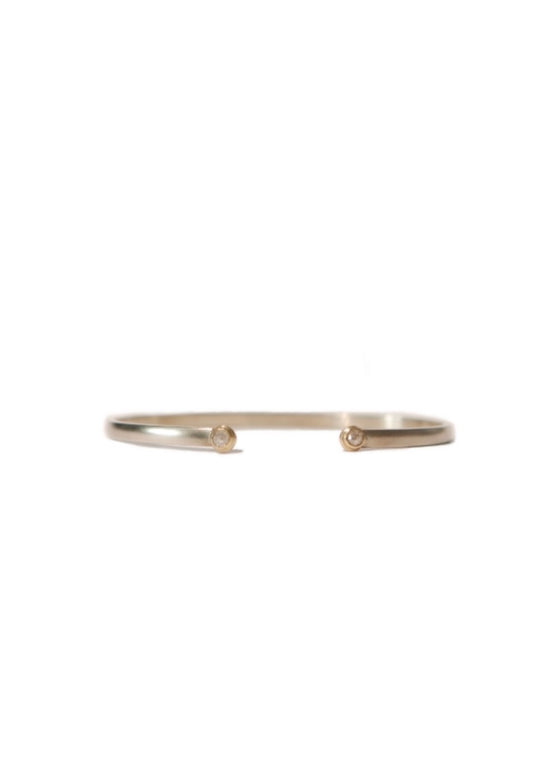 Monica Riley | Sterling Silver Cuff with Diamonds