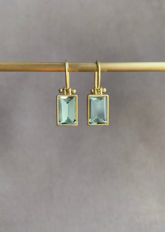 Monika Krol | Emerald Cut Beryl Earring