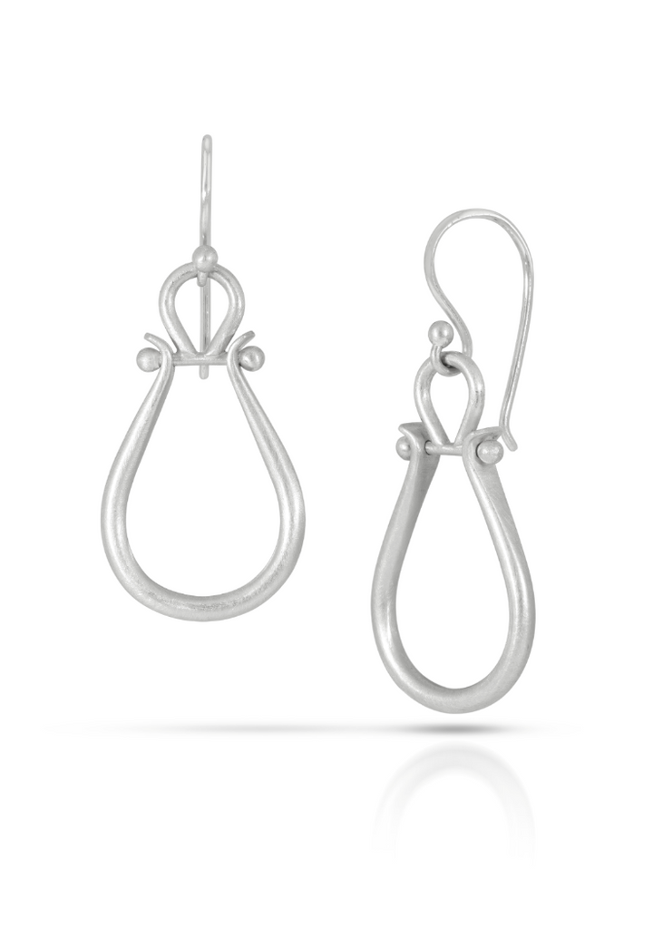 Monika Krol | Sterling Silver Medium Lyre Earrings