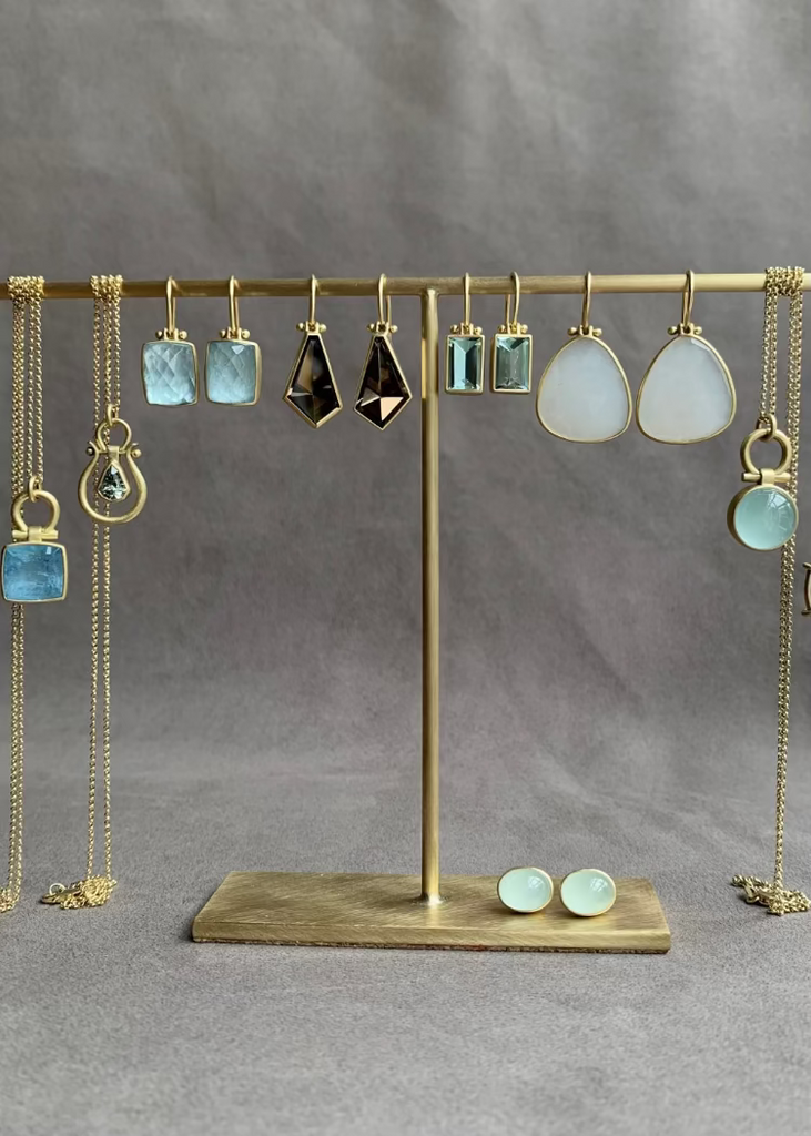 Monika Krol | Cushion Cut Brazilian Aquamarine Pendant Necklace