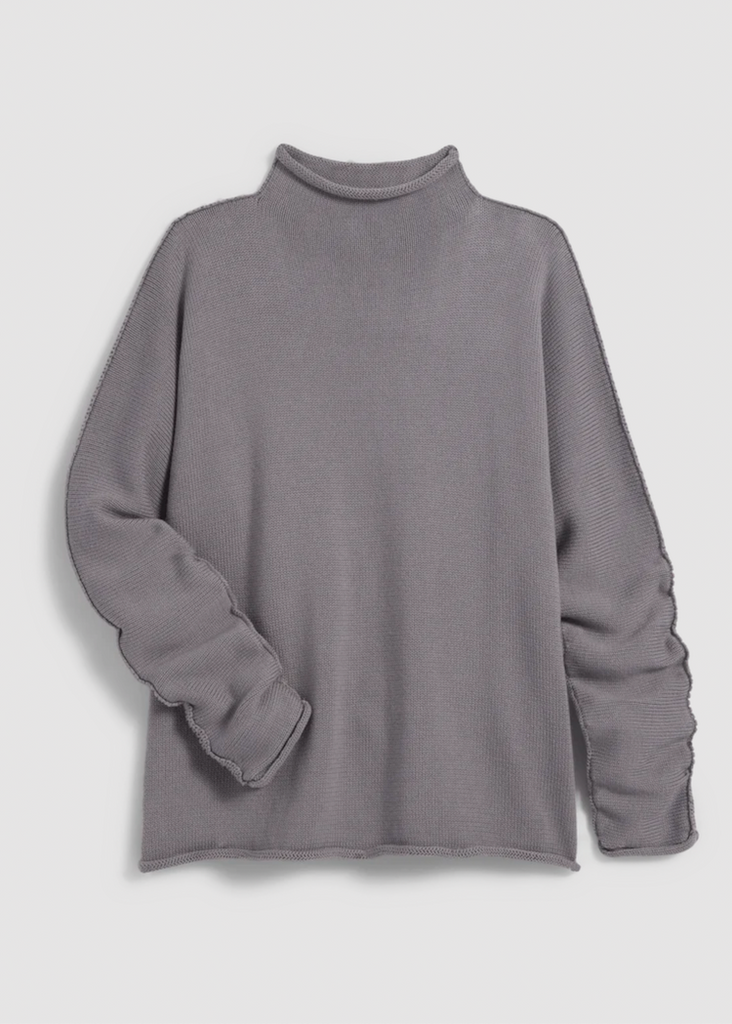 Frank & Eileen | Monterey Sweater | Pure Italian Cotton - Elephant Gray