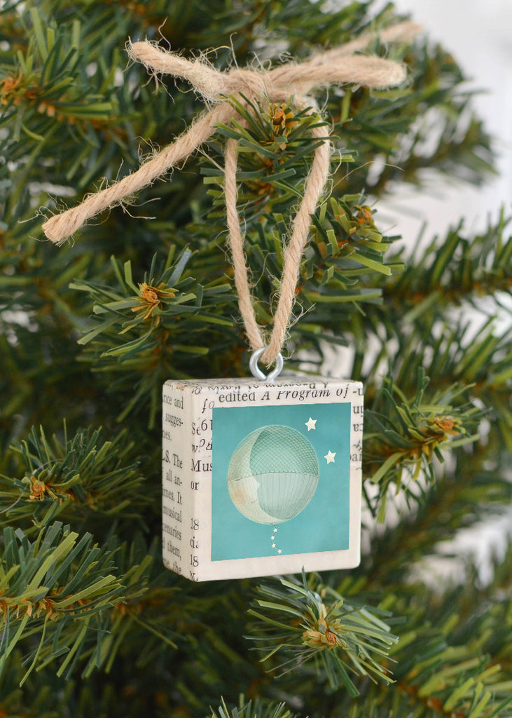 Moon Balloon Holiday Ornament