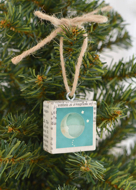 Moon Balloon Holiday Ornament