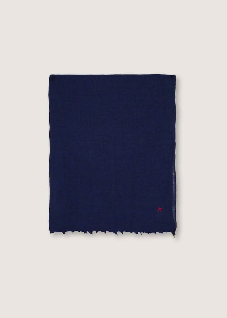 Navy Echarpe No 100 Scarf
