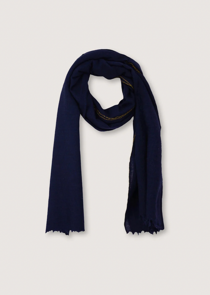 Navy Echarpe No 100 Scarf