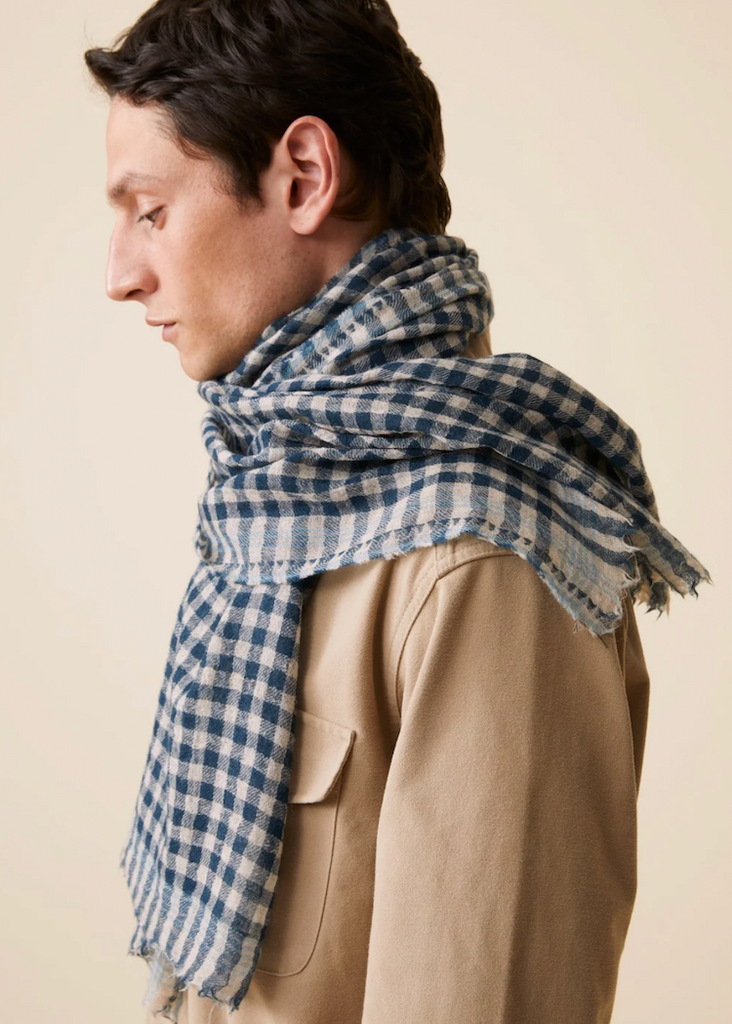 Navy Echarpe No 693 Scarf