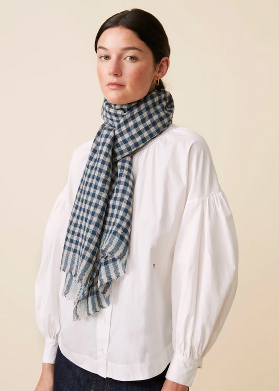 Navy Echarpe No 693 Scarf