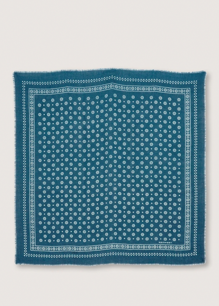 Navy Foulard No 676 Scarf