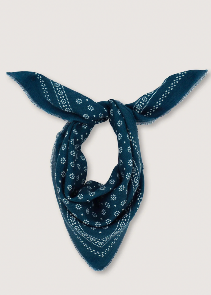 Navy Foulard No 676 Scarf