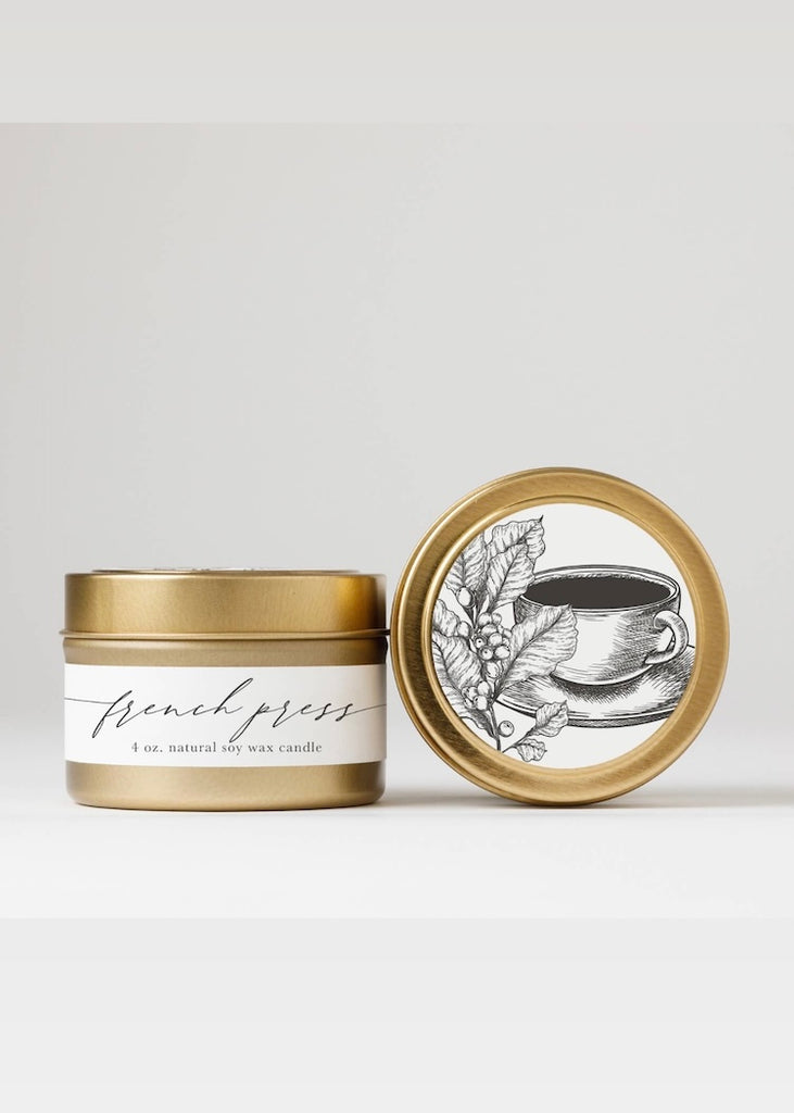 Nectar Republic | French Press Tin Soy Candle