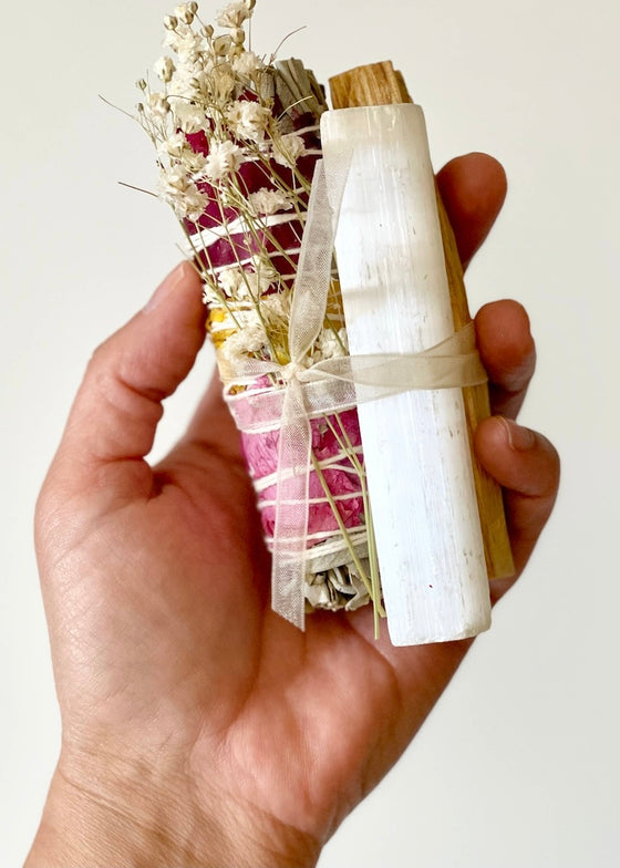 Nectar Republic | Healing Floral Sage Smudge Bundle