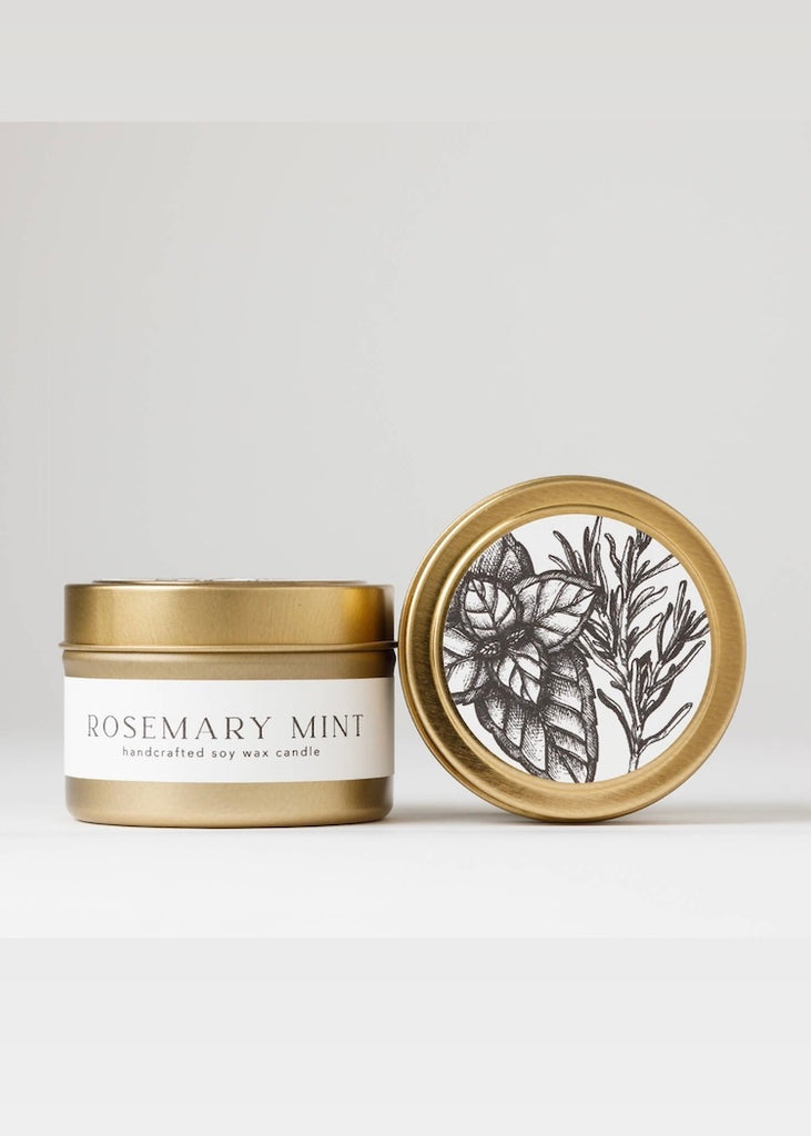 Nectar Republic | Rosemary Mint Tin Soy Candle