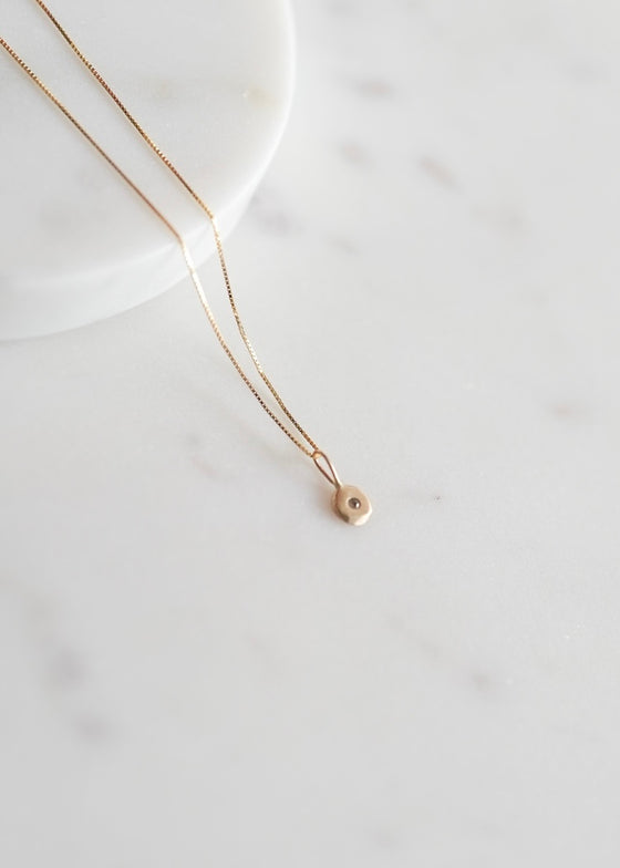 Nikki Nation | Diamond Drop Necklace on 14kg Chain