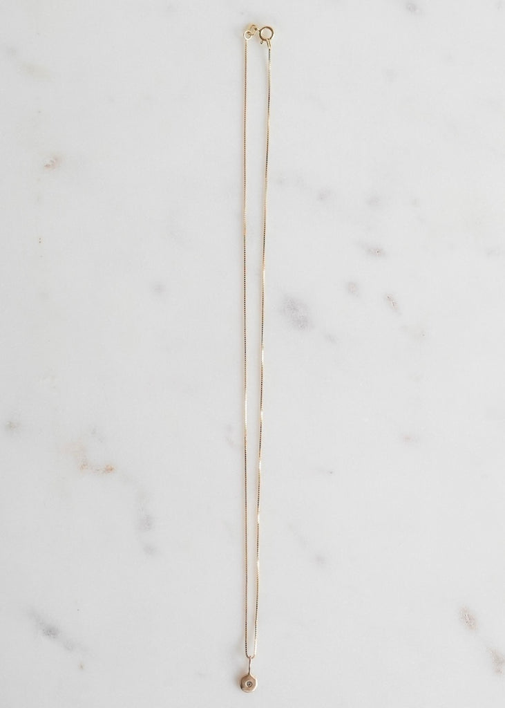 Nikki Nation | Diamond Drop Necklace on 14kg Chain