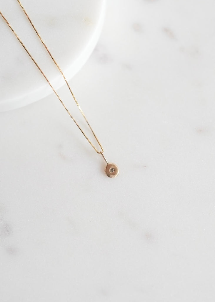 Nikki Nation | Diamond Drop Necklace on 14kg Chain