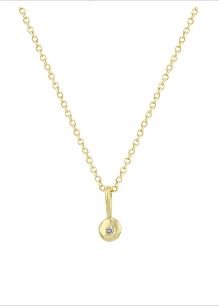 Nikki Nation | Diamond Drop Necklace on 14kg Chain