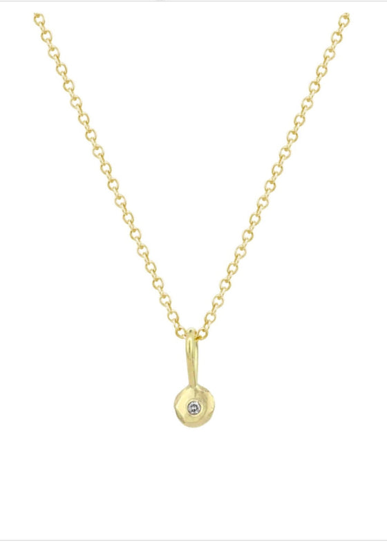 Nikki Nation | Diamond Drop Necklace on 14kg Chain