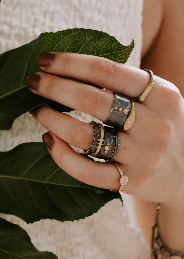 Nikki Nation | Scattered Dot Stacking Ring