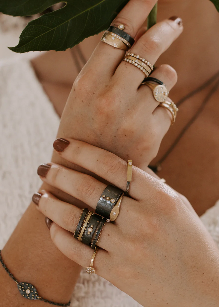 Nikki Nation | Scattered Dot Stacking Ring