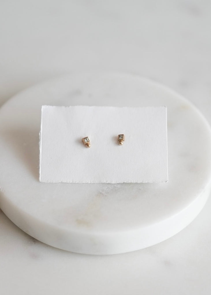 Nikki Nation | Square Dot Studs