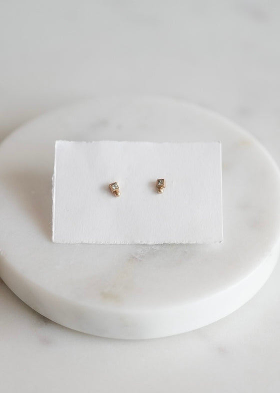 Nikki Nation | Square Dot Studs