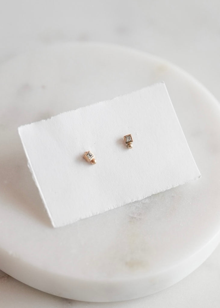 Nikki Nation | Square Dot Studs