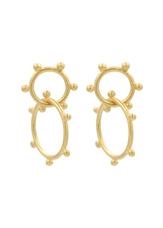 Nikki Nation | Circle in Circle Dots 14k