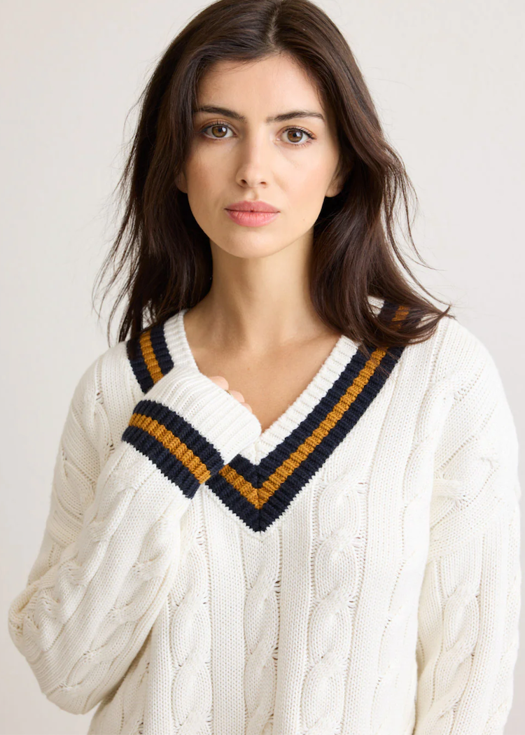 Not Monday Blair Cable V Neck The Phoenix - Main Image