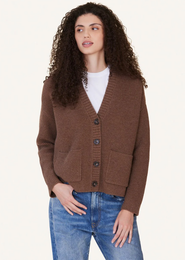 Not Monday | Magnus Fisherman Cardigan | Cocoa
