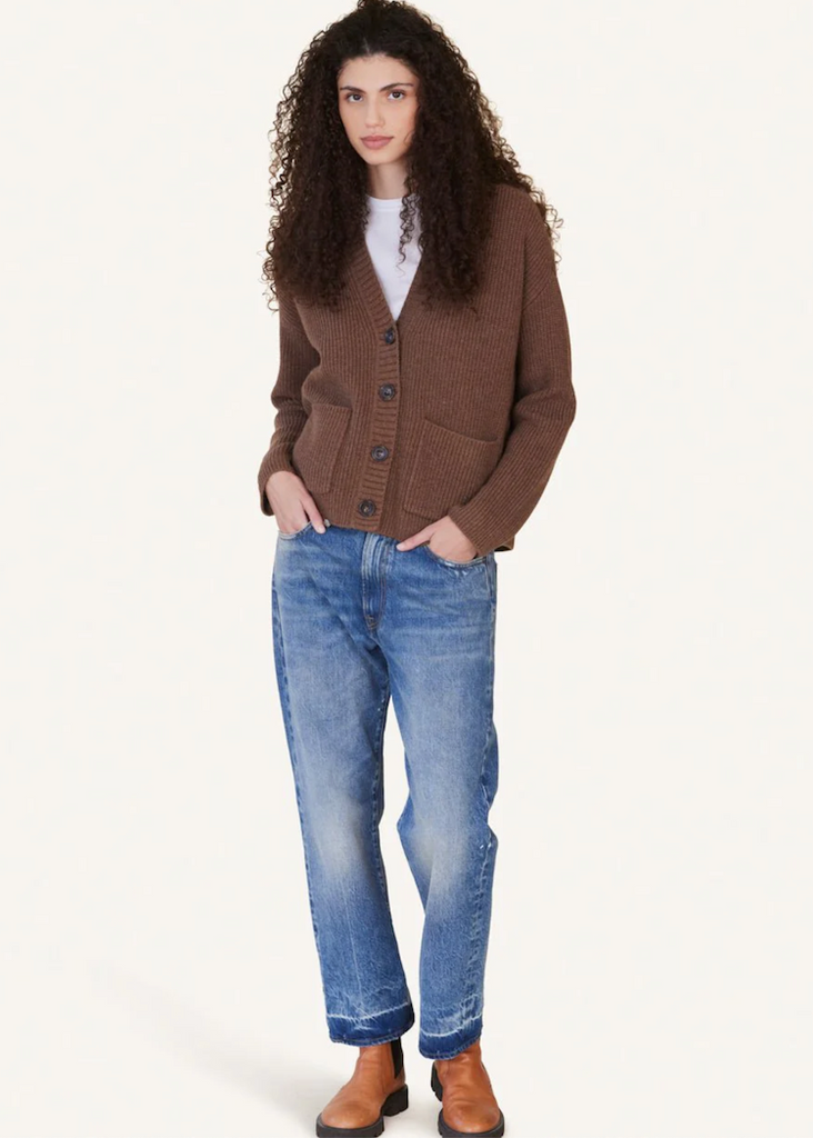 Not Monday | Magnus Fisherman Cardigan | Cocoa